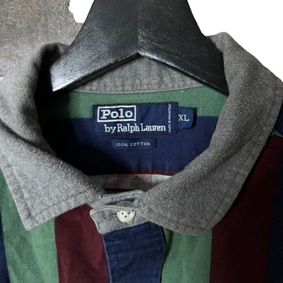 VTG Polo Ralph Lauren 1/2 Burton Down Shirt XL - Picture 5 of 5